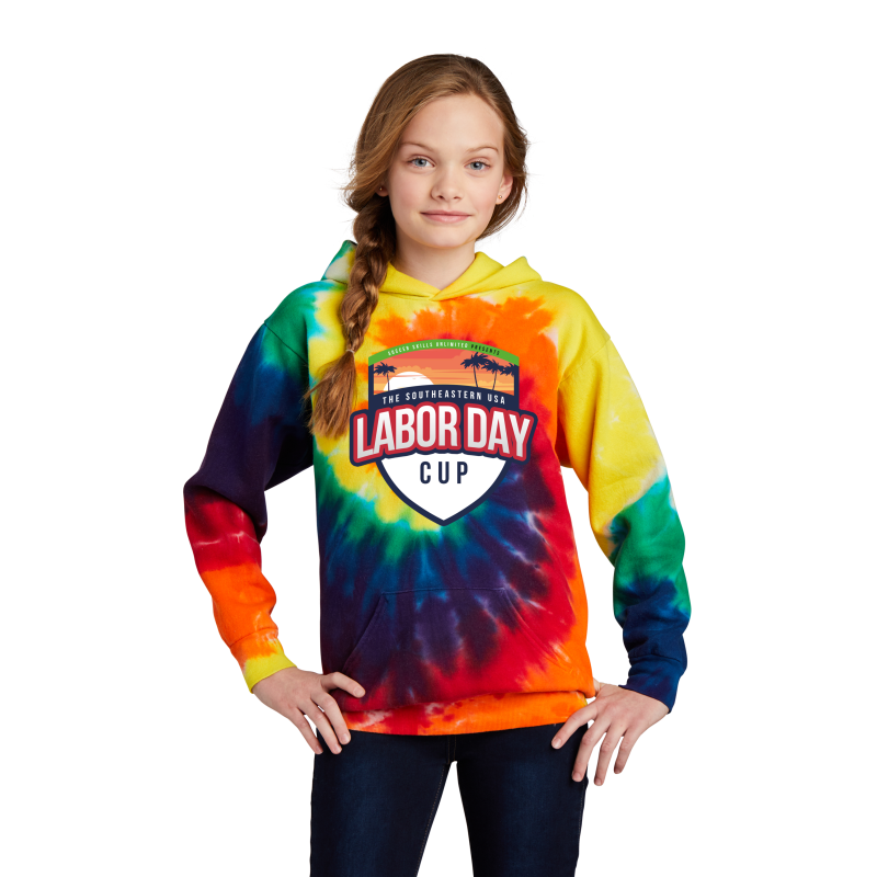2023 LABOR DAY CUP Youth Tie-Dye Pullover Hooded Sweatshirt